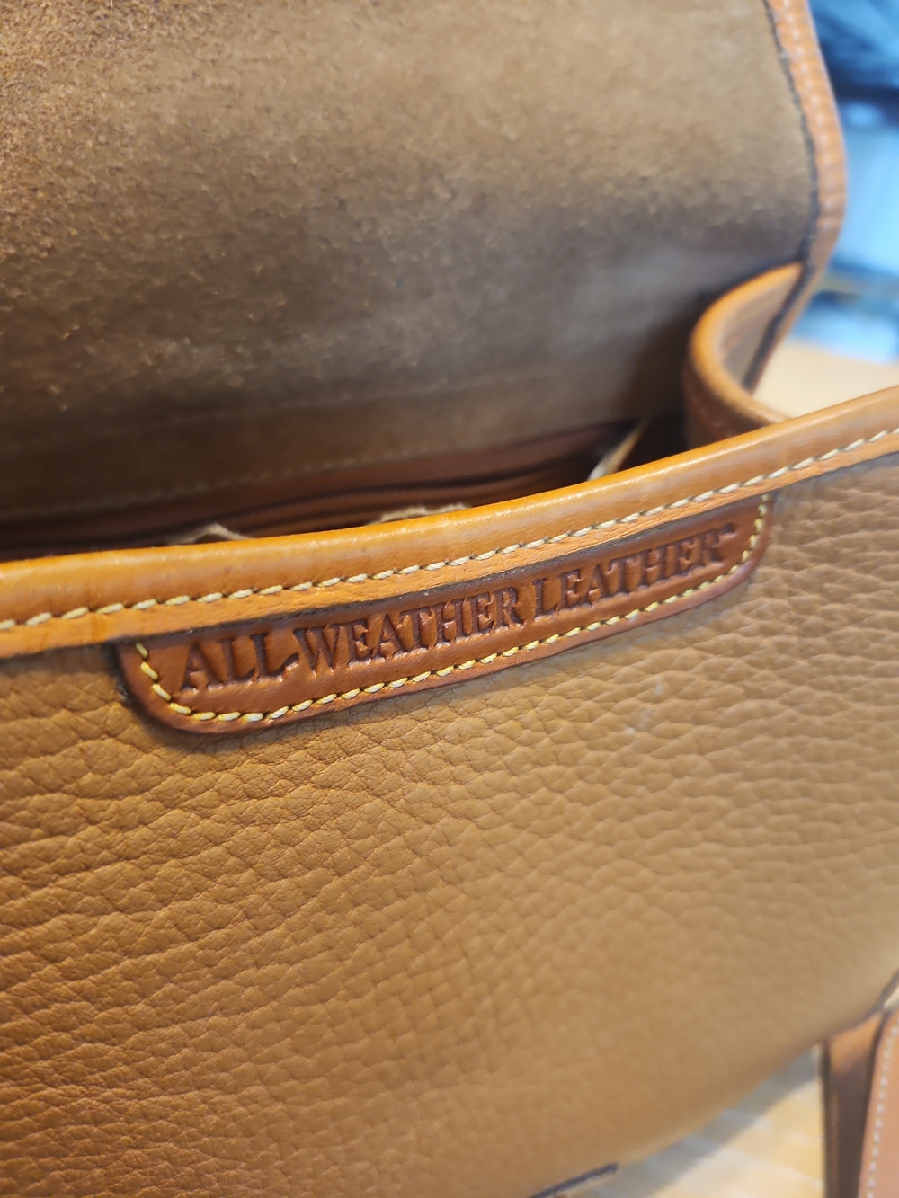 Dooney & Bourke Saddle Brown Pebble Leather Crossbody - Picture 7 of 10